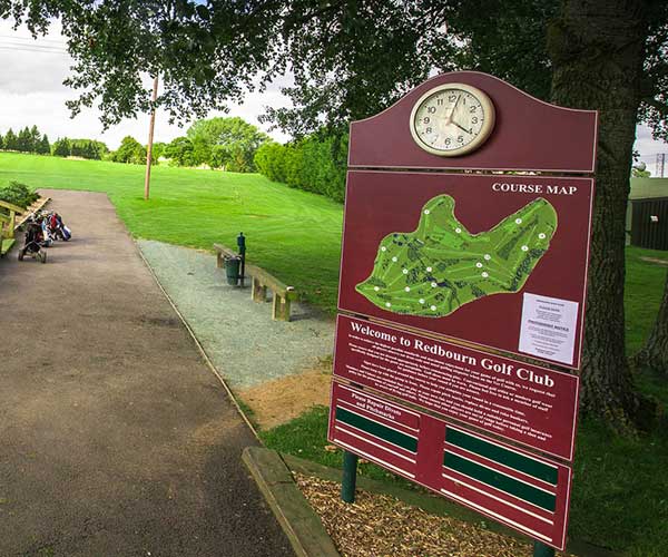 Redbourn Golf Club course map